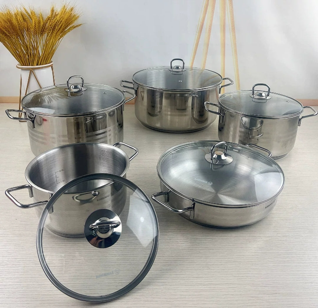 Korkmaz 5 piece stainless steel
